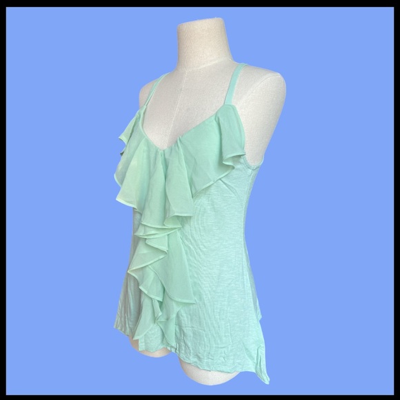 ANTHROPOLGIE ONE SEPT ruffle tank Y2K - Picture 1 of 4